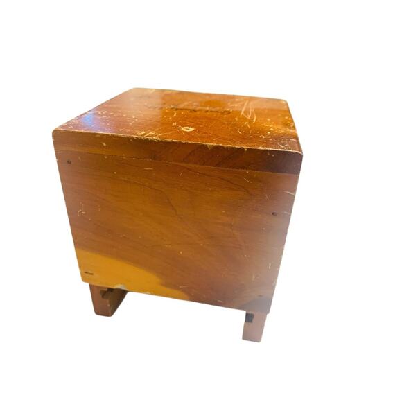 Small Trinket Jewelry Box Great Smoky Mts 2 Drawer 3.75 Inches High - Picture 4 of 6